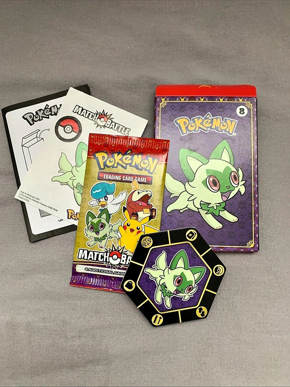 🆕- BOX #8 McDonald’s Pokémon Match Battle Game Set 2023